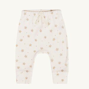 NWT - Quincy Mae organic cream floral pants